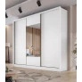 guarda roupa casal com espelho 3 portas arezzo moveis novo horizonte