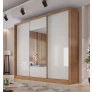 guarda roupa casal com espelho 3 portas arezzo moveis novo horizonte