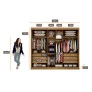 guarda roupa casal 3 portas diamond novo horizonte