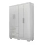 Guarda Roupa Solteiro com Pés 4 Portas 3 Gavetas - Encant 