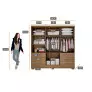 Guarda Roupa Solteiro com Pés 6 Portas 6 Gavetas - Encant