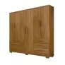 Guarda Roupa Solteiro com Pés 6 Portas 6 Gavetas - Encant
