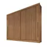Guarda Roupa Casal 100% MDF 2 Portas 6 Gavetas - Geom - Móveis Novo Horizonte-Cumaru/Ripado