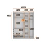 Modulado Closet Completo Espelhado 9 Portas 6 Gavetas - Rizon - Móveis Novo Horizonte