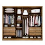 Guarda Roupa Casal 100% MDF 6 Portas 6 Gavetas - Rizon - Móveis Novo Horizonte