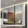 Guarda Roupa Casal 3 portas espelhadas Sollo Plus Novo Horizonte