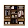 Guarda Roupa Casal 6 Portas 4 Gavetas - Messina - Móveis Novo Horizonte