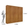 Guarda roupa casal grande 6 portas 2,39m - Veneza - Tcil Móveis