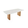 Mesa de Jantar Laminada com Vidro - Grécia - Requinte Salas