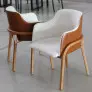 Cadeiras para mesa de jantar estofada moderna 
