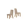 Cadeiras para Mesa de Jantar Estofada - Riviera - LJ Móveis