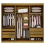 Guarda Roupa Casal 6 Portas 6 Gavetas - Diamante