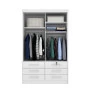 Guarda Roupa Solteiro 2 Portas 6 Gavetas - Chicago - Líder Móveis