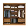 Guarda Roupa Casal com Espelho 3 Portas 4 Gavetas - Dacar
