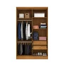 Guarda Roupa Solteiro 4 Portas 2 Gavetas - Amsterdam - Líder Móveis