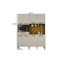 Kit Cozinha 7 Portas 1 Gaveta - Pratic - CHF Móveis
