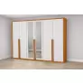 Guarda Roupa 6 Portas 6 Gav com espelho Living -Grand Line