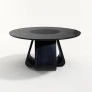 Mesa de jantar redonda com tampo giratório