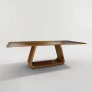 Mesa de jantar retangular tampo laminado sem vidro