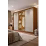 Guarda Roupa 3 Portas 8 Gavetas Lumem GLASS - Novo Horizonte 