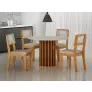 Sala de jantar MDF redonda 4 lugares Florença - Arbo Design