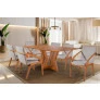 Sala de Jantar Moderna Laminada 6 Cadeiras 2,0x1,0m - Jade - Harmonia Salas