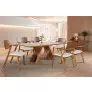 Sala de Jantar Moderna Madeira Maciça 6 Cadeiras 2,0x1,0m - Diamante - Harmonia Salas