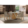 Sala de Jantar Completa com 4 Cadeiras 1,35x0,90m - Bella - LJ Móveis