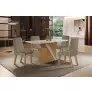 Sala de Jantar Completa com 4 Cadeiras 1,35x0,90m - Bella - LJ Móveis