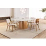 Sala de Jantar com Vidro 6 Cadeiras 1,35x1,35m - Minerva - Requinte Salas