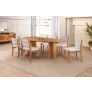 Sala de Jantar Orgânica 8 Cadeiras 2,20x1,10m - Carolina - Requinte Salas