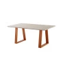 Mesa de Jantar Retangular Madeira Maciça - Ebano - Singular Móveis