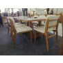 Sala de Jantar com Vidro 8 Cadeiras 2,20x1,10m - Estellar - Requinte Salas