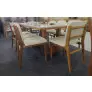 Sala de Jantar com Vidro 8 Cadeiras 2,20x1,10m - Estellar - Requinte Salas