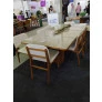 Sala de Jantar com Vidro 8 Cadeiras 2,20x1,10m - Estellar - Requinte Salas