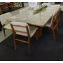 Sala de Jantar com Vidro 8 Cadeiras 2,20x1,10m - Estellar - Requinte Salas