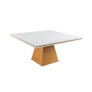 Mesa de Jantar Quadrada com Vidro - Genebra - Requinte Salas