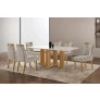 Sala de Jantar Completa com 4 Cadeiras 1,60x0,80m - Florença - LJ Móveis