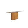 Mesa de Jantar com Vidro Ripada - Genova - Art Salas