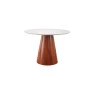 Mesa de Jantar Redonda Madeira Maciça - Malva - Singular Móveis