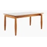 Mesa de Jantar Tampo Retangular com Vidro - November - Gold Salas