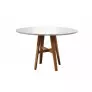 Mesa de jantar Retangular redonda Snow Bella Salas