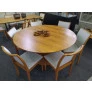 Sala de Jantar Laminada Redonda 6 Cadeiras 1,35m - Phoenix - Requinte Salas