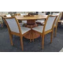 Sala de Jantar Laminada Redonda 6 Cadeiras 1,35m - Phoenix - Requinte Salas