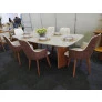 Sala de Jantar com Vidro 6 Cadeiras 1,80x1,0m - River - Requinte Salas