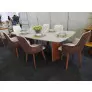 Sala de Jantar com Vidro 6 Cadeiras 2,0x1,0m - River - Requinte Salas