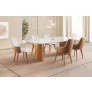Sala de Jantar com Vidro 6 Cadeiras 1,80x1,0m - River - Requinte Salas
