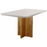 Mesa de Jantar Moderna com Vidro - Cristal - Móveis Mundial