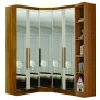 Modulado Closet Completo Espelhado 5 Portas 6 Gavetas - Linea - Móveis Novo Horizonte