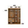 Modulado 4 Portas 3 Gavetas - Linea - Móveis Novo Horizonte